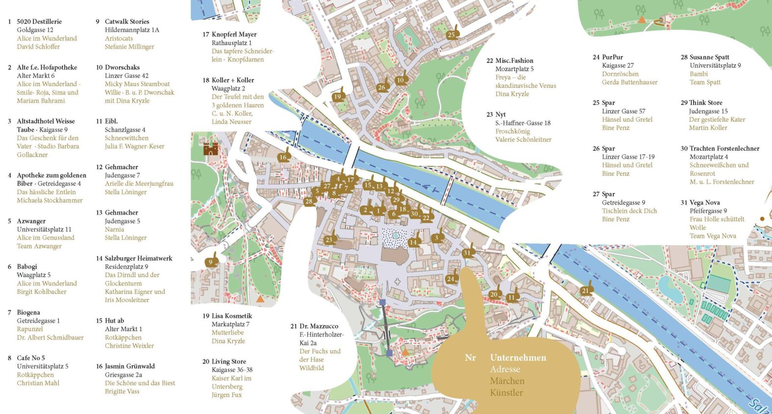HasenART Stadtplan Salzburg